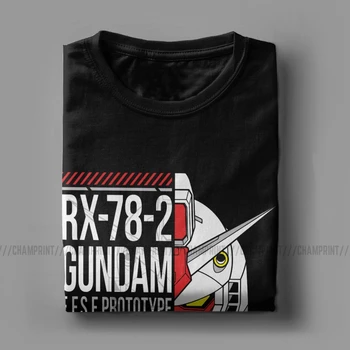 RX-78-2 Gundam T-Majice za Moške Anime Robot Mech Manga Mecha Japonska Harajuku Gunpla Letnik Bombaž Tees Kratek Sleeve Majica s kratkimi rokavi