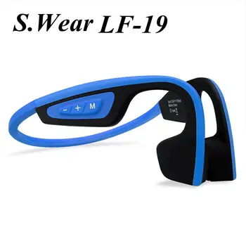 S. Obrabe LF-19 Brezžične Bluetooth Slušalke Nepremočljiva Stereo Vratu-trak za Slušalke Kostne Prevodnosti NFC Hands-free iphone Slušalke 7