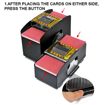 Samodejno Poker Kartico Shuffler Elektronski Poker Kartico Shuffling Pralni Baterija Upravlja Kartice Igranje Orodje Za Casino Poker