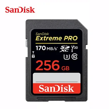SanDisk SD 128GB 256GB Pomnilniško Kartico 32GB 64GB kartica micro sd 80MB/s U1 170MB/s U3 V30 Brezplačna dostava Za Canon, Nikon SLR Fotoaparat 4K