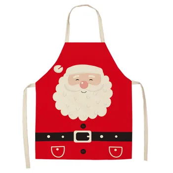 Santa Claus Vzorec Odraslih Predpasnik Vesel Božič Otroke Darila Bombaž Perilo Hlače Z Oprsnikom Kuhinja, Kuhanje Opremo Doma Čiščenje Orodja