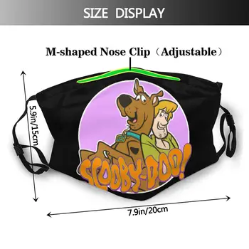 Scooby Doo Scooby Večkratno uporabo Masko Dustproof zaščitni Pokrov Respirator Žarilna Maske z Filtri