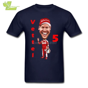 Sebastian Vettel T Srajce za Moške Organnic Bombaž Majica Kratek Rokav, Nove blagovne Znamke Majica s kratkimi rokavi Moški