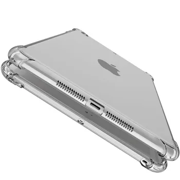 Shockproof mehko silikonsko ohišje za Apple iPad Mini Zraka 1 2 3 4 5 6 7 Pro 9.7 10.2 10.5 11 prilagodljiv odbijača pregleden zadnji pokrovček