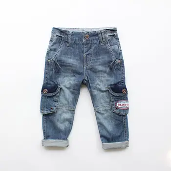 SHUZHI Moda Baby Fantje Dekleta jeans Dobro Qualtiy Otroci Traper Polne Hlače za fantka, Otroka Kavboj Jeans Hlače Cool Design 2-6 let