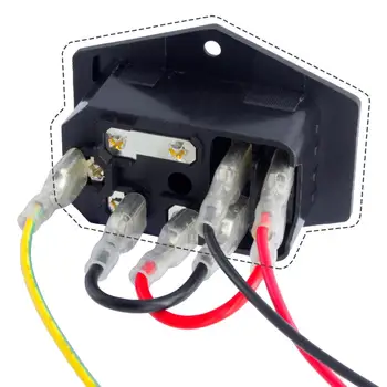 SIMAX3D 15A 250V Rocker Switch električno Vtičnico Vstopni Modul Vtiča 5A Varovalka, Stikalo s 5Pcs 16-14 AWG Napeljave 3 Pin IEC320 C14