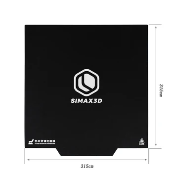 SIMAX3D 3D Tiskalnik Deli Magnetni Osnove Tiskanja Raztegljiv Trak 310x310mm Kvadratnih Heatbed Nalepke Toplo Posteljo Površine Flex Plošče Graditi Ploščo