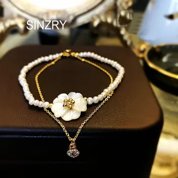 SINZRY original ročno lep naravni biser lupini čar zapestnice različnih design sweety lady nakit, pribor