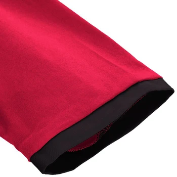 Sisjuly vintage obleko 1950 pomlad črna mozaik črto stranke obleke qipao vratu elegantno rdeče tri četrtine retro obleko nova