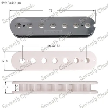 Sklop 7 String Kitare Humbucker Kompleti, ki Proizvajajo Accessorie s 14 Luknjo Pickup Pokrov/ namagnetena Alnico 5 Bar Magnet