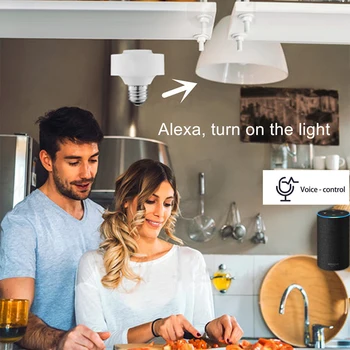 Smart WiFi Svetlobe, Vtičnice, Žarnice Držalo Za E26 E27 Led Žarnica Brezžični Glasovni Nadzor Za Google Dom Odmev Alexa Tuya App Timer Lučka