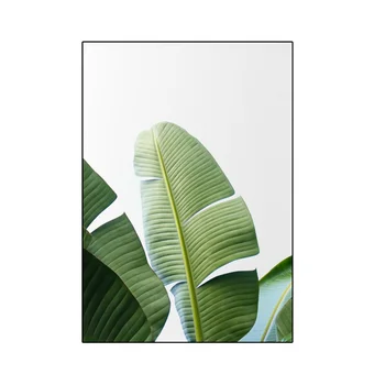 Sodobni Umetnosti slog Tropskih rumena papiga kave in banan rastlinskih listov Platno Slikarstvo Stensko Sliko Plakata, Dnevna Soba Dekoracijo