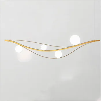 Sodobno minimalistično stekleno kroglo lampshade zlati svetlobna telesa Nordijska razsvetljave v zaprtih prostorih kuhinja urad bar, restavracija lestenec
