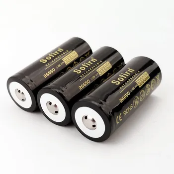 Sofirn 26650 Baterije 5000mAh 3.7 V, 25A 5C HD Polnilna Litij-26650 Baterije Vrh Glave Visoko zmogljiva Li-ion Baterija