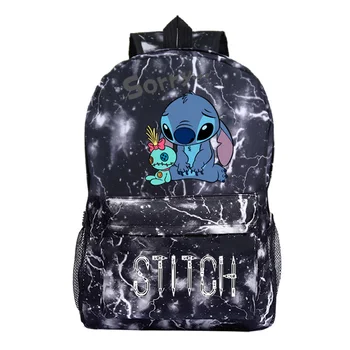 Stitch nahrbtnik Študenti Fantje Dekleta nazaj v šolske Torbe Teens moda nove Dnevne Nahrbtnik risanka Šiv natisnjeni šolske torbe