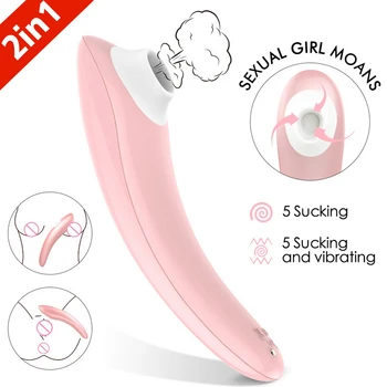Super Močan Sesanju Vibrator za Ženske Klitoris Bedak Nepremočljiva Masaža Palico Multi-stopenjski Vibrator za Ženski Par