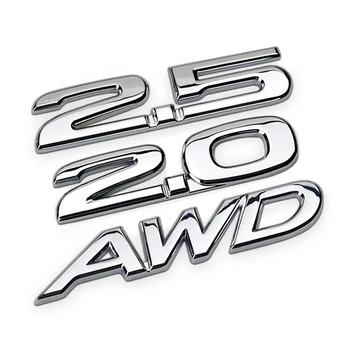 Svetlo Srebrna Avto Simbol za 2.0 2.5 logotip Premik Značko Decal za Mazda 323 626 hitrost protege cx9 cx7 cx5 mx3 Auto Styling