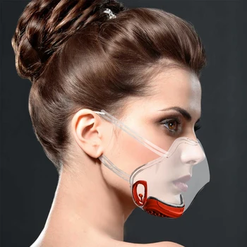 Tcare Unisex Anti-Pljuvanje sprednji Pokrov Masko z Jasno Okno in Gobo Filter Prozorno Masko za enkratno uporabo na Prostem Delovnem Masko