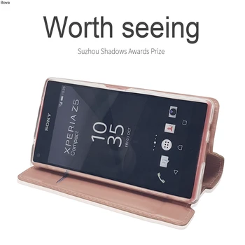 Telefon Primeru za Sony Xperia Z5 Kompakten Z5 Mini Flip Pokrov Telefona Primeru Magnetni adsorpcije Super tanek Mat Dotik