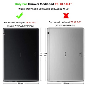 Težka 2 in1 Hibridni Robustno Ohišje Za Huawei MediaPad T5 AGS2-W09/L09/L03/W19 10.1 palčni kritje za huawei T5 10 primeru+FILM+PEN