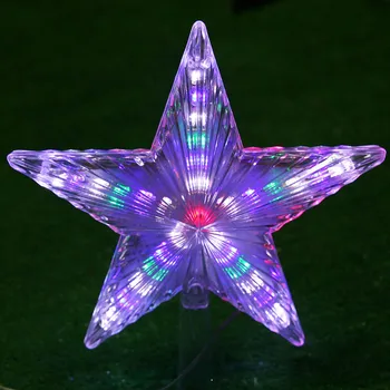 Thrisdar Božično Drevo Top LED Star Luči Božič Zvezda Garland Vila Lučka Za Xmas Tree Vrt svate Počitnice Dekor