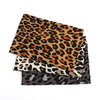 Tkanine za Modne Majice Leopard, tiskanje Tkanine iz Poliestra Eksplodirala v Jeseni in Pozimi Huayao Tiskane Tkanine tkanine Šifon