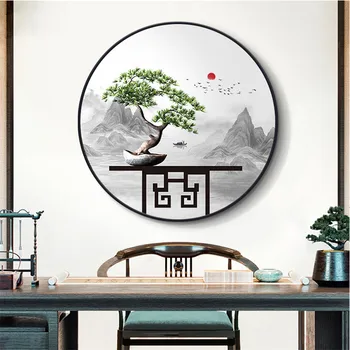 Tradicionalna Kitajska Pokrajina Gorsko Steno V Slikah, Poster Tiskanje Za Office Dnevni Sobi Doma Platno Slikarski Slog Dekor