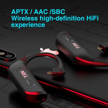 TRN BT20S PRO APTX Brezžična tehnologija Bluetooth 5.0 HI-fi Slušalke 2PIN/MMCX QDC Priključek Zamenljive plug Uho Kavelj Za TRN BA8 VX ST1