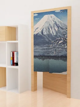 Ukiyo-e Vrata, Zavesa Japonski Noren Pisane Mount Fuji Cvetovi Stripi Anime Vzorec Kuhinja Soba Senčenje Vhod Tapiserija