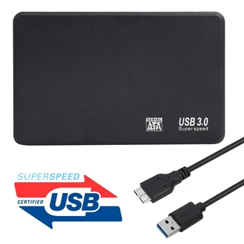 USB 3.0 Trdi Disk Primeru Mobilne Ohišje 2.5 inch Serial Port SATA HDD SSD Adapter Zunanje Polje Podporo 3TB za Laptop Prenosnik