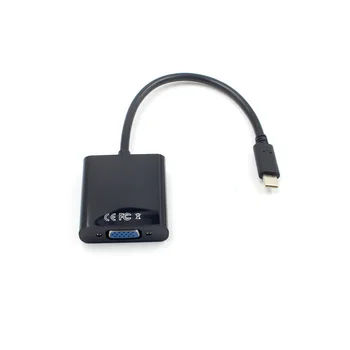 USB 3.1 Tip C v HDMI/VGA Adapter Pretvornik USB-C Tip-C HDMI VGA 1080P Kabel za Samsung Galaxy S9 Macbook Chromebook HDTV