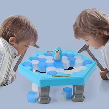 Ustvarjalne Shrani Pingvini Ice Breakers Udari Kladivo Odbor Ravnotežje Igre Gramofon Izobraževalne Montessori Igrače za Otroke Darila