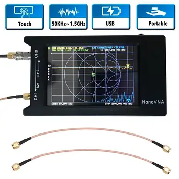 Vektorski Analizator Omrežja Digitalni LCD Zaslon HF VHF UHF 1,5 GHz Antena Analyzer Standing Wave Meritev Za NanoVNA-H4