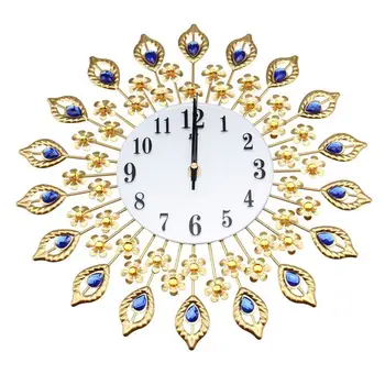 Velik človek, stekleni mozaik watch razkošno dnevno sobo dekoracijo kovinskih ura dekorativni gospodinjski umetnosti stenske ure sodobno oblikovanje