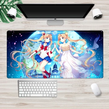 Velika Sailor Moon Otaku Anime Mouse Pad XL Risanka Seksi Dekle 60x30cm Gaming Mousepad Igralec Trajne Zaklepanje Roba Računalnika, Mat
