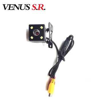VenusSR Avto Pogled od Zadaj Kamero, 4 LED Nočno Vizijo Obračalni Samodejno Parkiranje Zaslon CCD Nepremočljiva 170 Stopinj HD Video