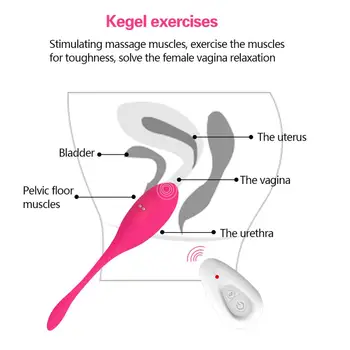 Vibracijsko Jajce Vibratorji Za Ženske Brezžični Daljinski Klitoris Stimulator Sex Igrače Massager Vaginalne Keglove Žogo Ben Wa Kroglice Sexshop