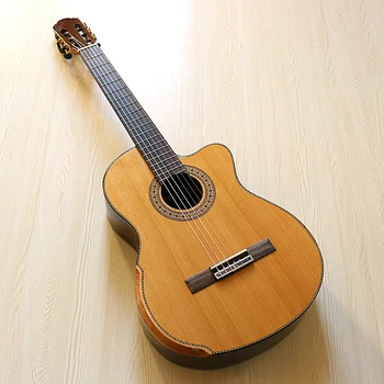 Visok sijaj polna rdeča cedra 39 palčni klasična električna kitara 6 string 19 prečke klasična kitara naravnih clolor
