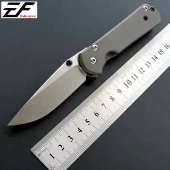 Visoka Kakovost Sebenza Folding Nož Rezilo D2 Jekla, Titana Ročaj EOS Kampiranje Noži na Prostem Ročno Orodje