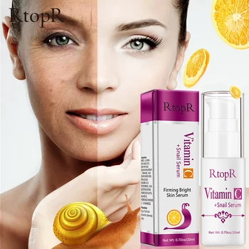 Vitamin C Polž Serum+Polipeptidne Zlato Serum 24K Za Moški In Ženske Vlažilno Nego Kože, ki bo Ustrezala Anti-Aging Odstranjevalec Pjega 20ml