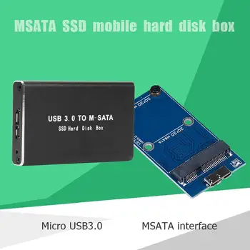 VKTECH SSD Primeru Trdi Disk, Ohišje USB 3.0, da MSATA Adapter za Zunanji Trdi Disk Polje HDD Ohišje mSATA Mobilne SSD Disk Primeru