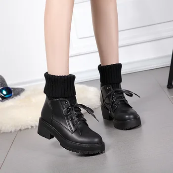 Vrhunska Prave Ovčje Usnje Ženske Snow Škornji Moda Nepremočljiva Zimski Škornji Naravnega Krzna Tople Volne Ženske Škornji