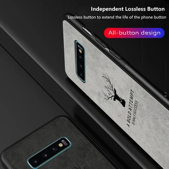 Vroče Krpo Teksturo Jelena 3D Mehko TPU Magnetna Avto Ohišje Za Samsung Galaxy Note 10 Plus Vgrajen Magnet Ploščo Primeru Za Pojasnilo 9 Pokrov