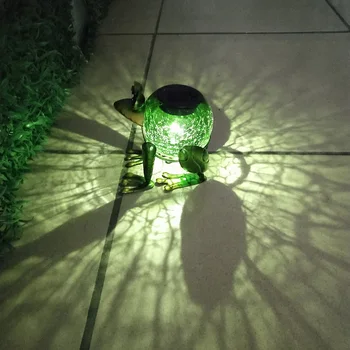 Vrt na Prostem Sončne LED Vrt Svetlobe, Žaba Design, Spreminjanje Barve, Naselje Darila