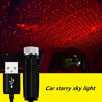 Vzdušje Galaxy Lučka LED Avto Streho Star Noč Svetlobni Projektor USB Dekorativne Svetilke za Dom, Avto, Počitnice Romantično Vzdušje