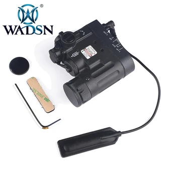 WADSN Airsoft DBAL-D2 Večfunkcijsko Taktična Svetilka IR Laser Zeleni Laser 300 Lumen LED DBAL Baterije Primeru WEX454 Orožje Svetlobe