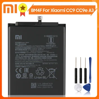 Xiao Mi Xiaomi Mi BM4F Telefon Baterija Za Xiao mi CC9 CC9e CC9 e BM4F Mi A3 Xiaomi A3 4030mAh Originalne Nadomestne Baterije + Orodje