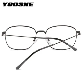 YOOSKE Kovinsko Modra Svetloba Blokiranje Očala Moški Ženske Klasična Okrogla Očala Okvir Anti Blue-Ray Okviri za očala