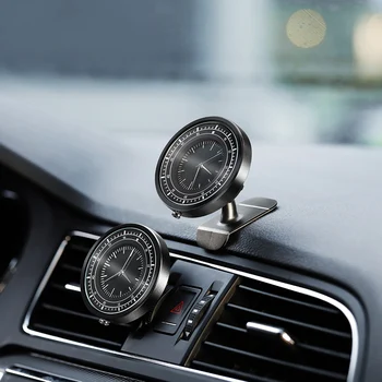 Za Audi A4, A6 A8 Avto nadzorna plošča Air Outlet Ura Dekoracijo Urnik z Držalom za Telefon Funkcija Auto Dodatki