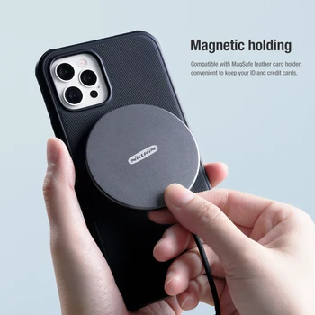 Za iPhone 12 Pro Max Primeru Magnetni Prilagoditev Magsafe NILLKIN Mat Motnega Ščit Anti-Knock Nazaj Kritje Za iPhone 12 Pro Max Primerih